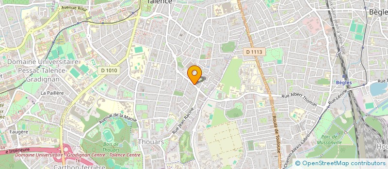 localisation de l'entreprise SCI AQUAKINE  TALENCE