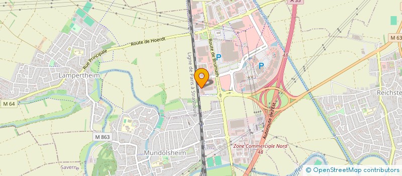 localisation de l'entreprise SCI AQUANORD  LAMPERTHEIM