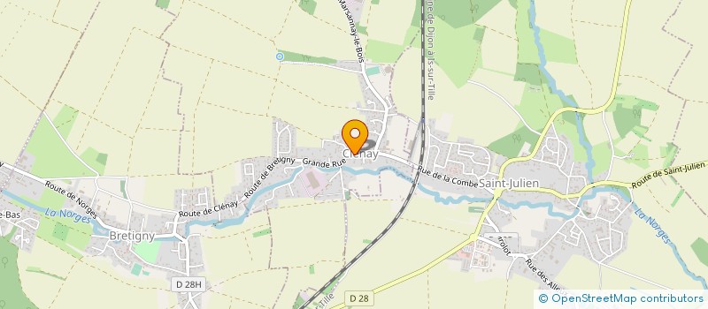 localisation de l'entreprise SCI AQUARELLA  CLENAY