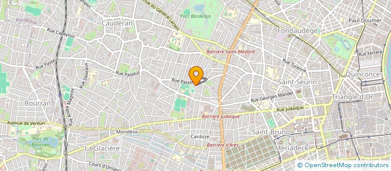 localisation de l'entreprise SCI AQUARELLE à BORDEAUX