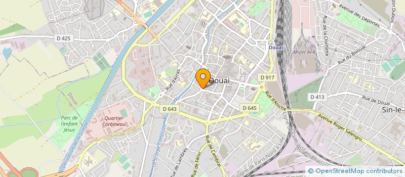 localisation de l'entreprise SCI AQUARIUM à DOUAI