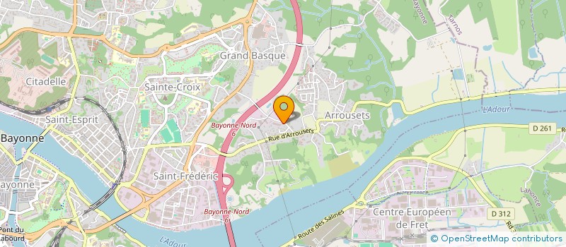 localisation de l'entreprise SCI AQUARIUM à BAYONNE