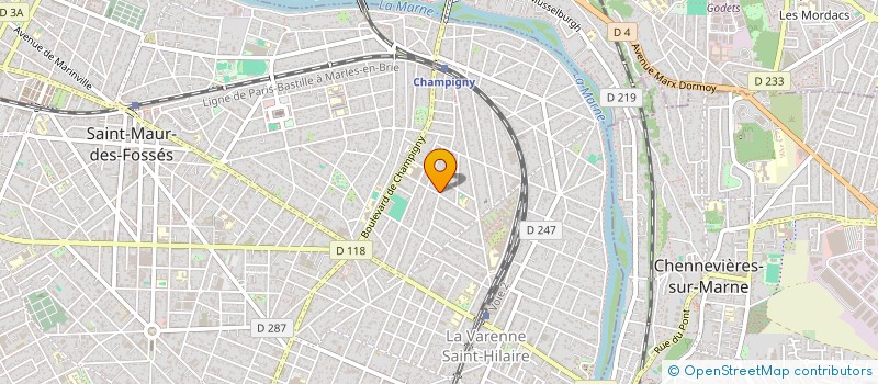 localisation de l'entreprise SCI AQUARIUS à SAINT-MAUR-DES-FOSSES