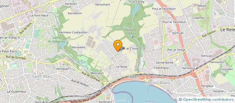 localisation de l'entreprise SCI AQUARIUS  GUIPAVAS