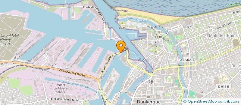 localisation de l'entreprise SCI AQUASIMPLEX à DUNKERQUE