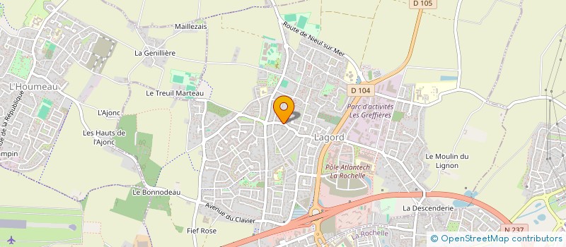 localisation de l'entreprise SCI AQUAVAL  LAGORD