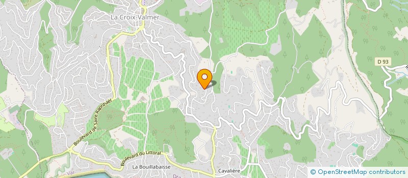 localisation de l'entreprise SCI AQUILA à LA CROIX-VALMER