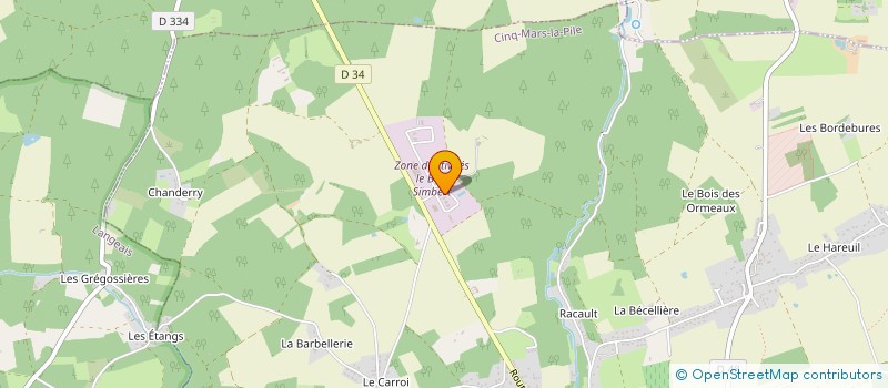 localisation de l'entreprise SCI AQUILA  CINQ-MARS-LA-PILE