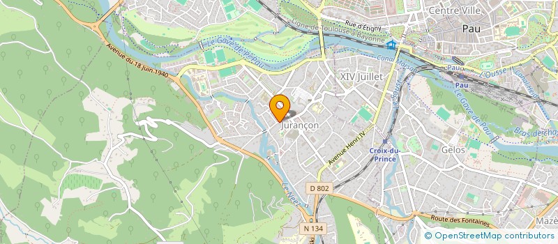 localisation de l'entreprise SCI AQUILA  JURANCON