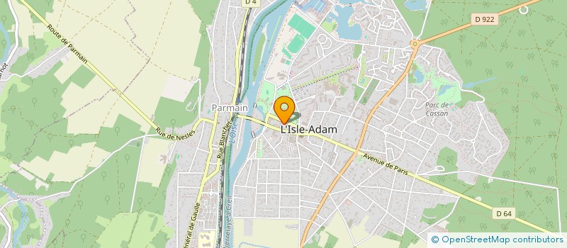 localisation de l'entreprise SCI AQUILINA  L'ISLE-ADAM