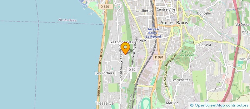 localisation de l'entreprise SCI AQUILON  TRESSERVE