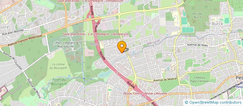 localisation de l'entreprise SCI AQUIT IMMO  PESSAC