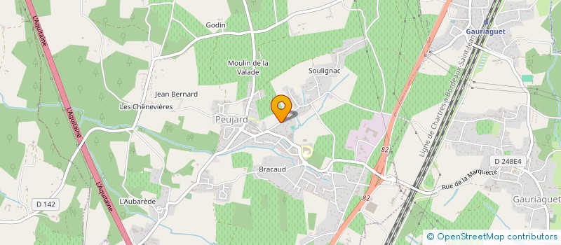 localisation de l'entreprise SCI AQUITAINE  PEUJARD