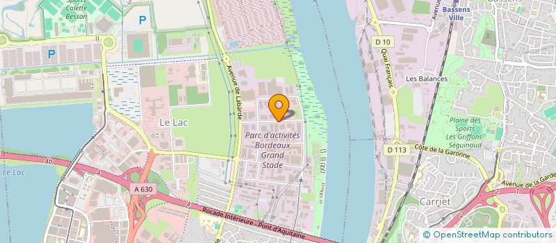 localisation de l'entreprise SCI AQUITAINE BEARN  BORDEAUX