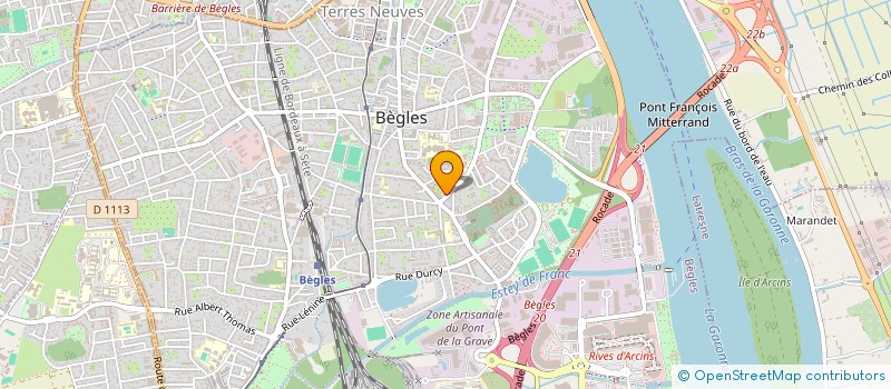localisation de l'entreprise SCI AQUITAINE INVESTISSEMENT à BEGLES