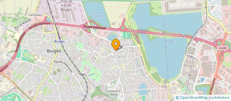 localisation de l'entreprise SCI AQUITANIA  BRUGES