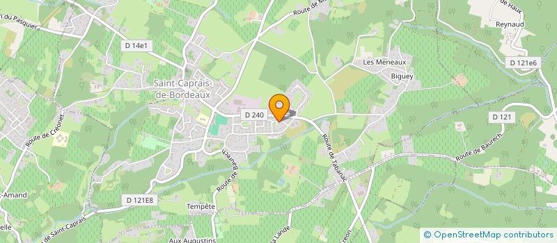 localisation de l'entreprise SCI AQUITANIA BORDEAUX  SAINT-CAPRAIS-DE-BORDEAUX