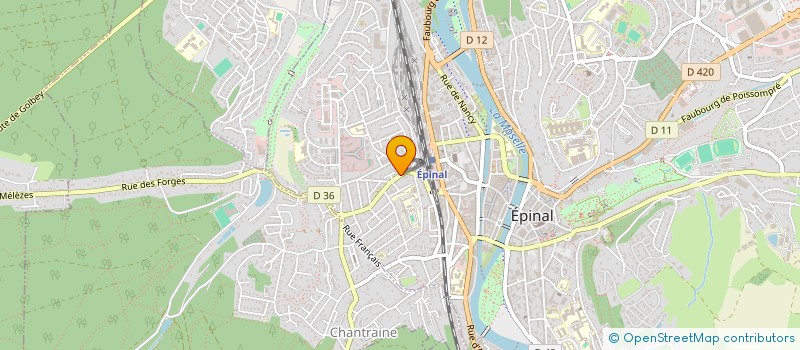 localisation de l'entreprise SCI AR à EPINAL
