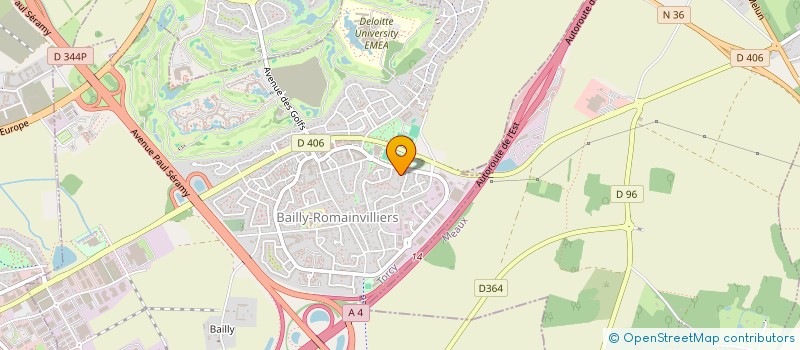localisation de l'entreprise SCI AR  BAILLY-ROMAINVILLIERS