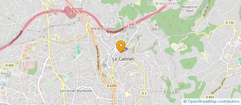 localisation de l'entreprise SCI AR FAOU à LE CANNET