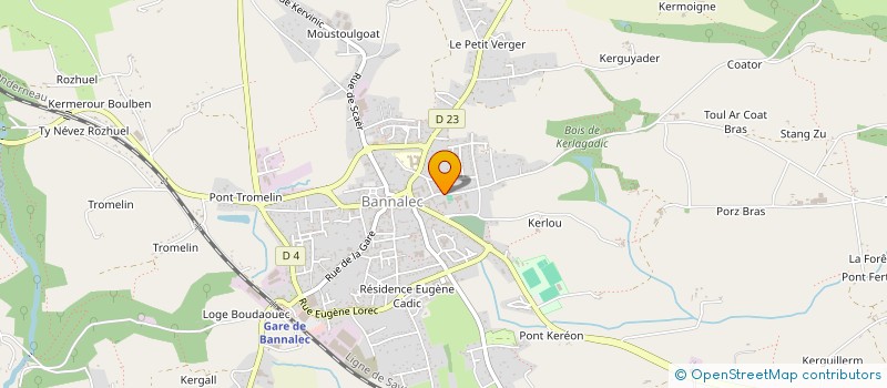 localisation de l'entreprise SCI AR GALON  BANNALEC