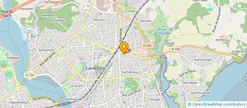 localisation de l'entreprise SCI AR GODENN  LANESTER