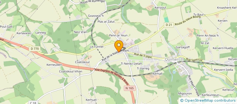 localisation de l'entreprise SCI AR GOULOU  PONT-DE-BUIS-LES-QUIMERCH