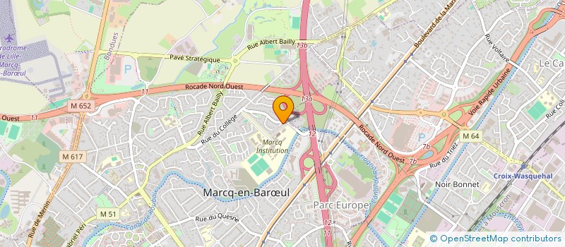 localisation de l'entreprise SCI AR-HB à MARCQ-EN-BARŒUL