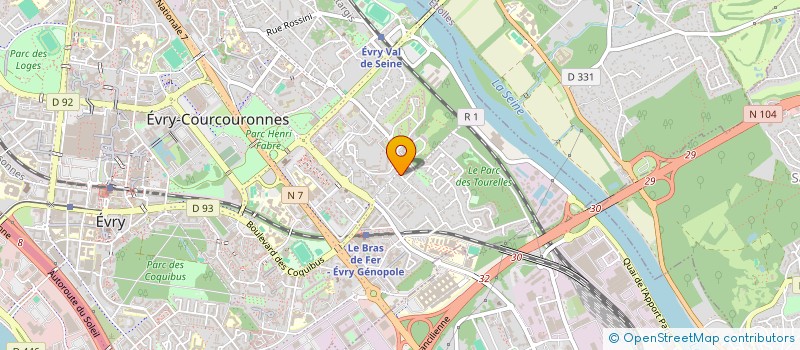 localisation de l'entreprise SCI AR INVEST à EVRY-COURCOURONNES