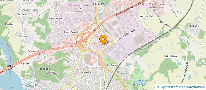 localisation de l'entreprise SCI AR PEN BIHAN à LANESTER