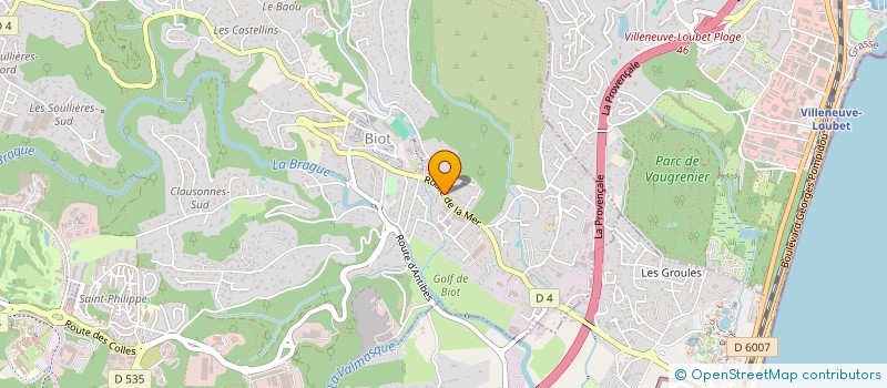 localisation de l'entreprise SCI AR.POULGWENN  BIOT