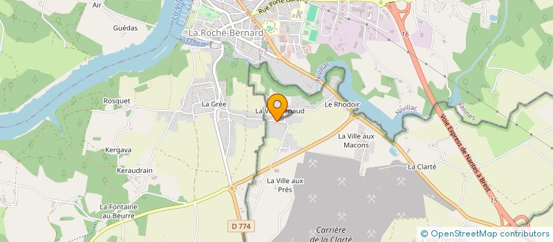 localisation de l'entreprise SCI AR ROC'H à HERBIGNAC