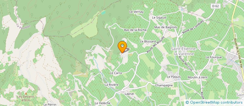 localisation de l'entreprise SCI ARA  LE PERREON