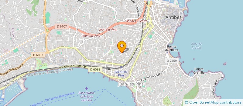 localisation de l'entreprise SCI ARA à ANTIBES