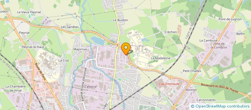 localisation de l'entreprise SCI ARA à BOURG-EN-BRESSE