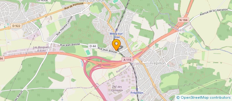 localisation de l'entreprise SCI ARA69  MERY-SUR-OISE