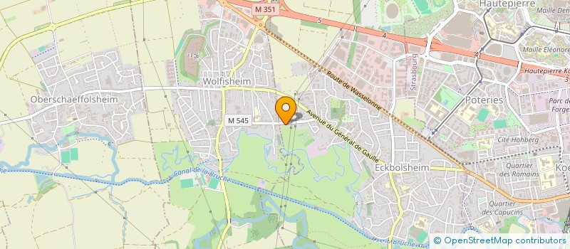 localisation de l'entreprise SCI ARADAS  ECKBOLSHEIM