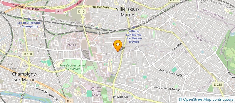 localisation de l'entreprise SCI ARADFAVI  VILLIERS-SUR-MARNE