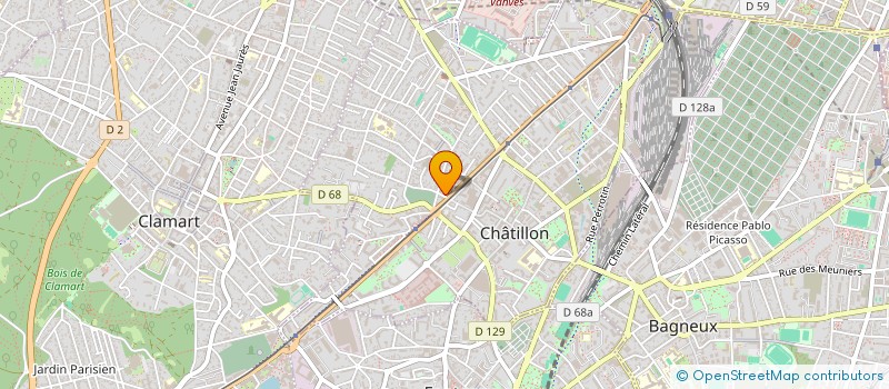 localisation de l'entreprise SCI ARADO INVEST  CHATILLON