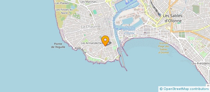 localisation de l'entreprise SCI ARAGO à LES SABLES D'OLONNE