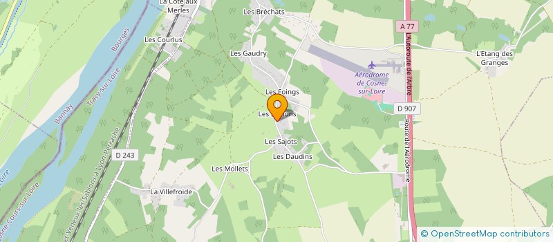 localisation de l'entreprise SCI ARAGO à COSNE-COURS-SUR-LOIRE