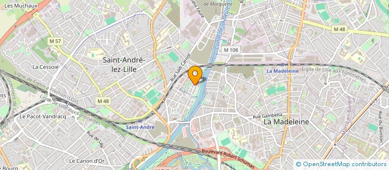 localisation de l'entreprise SCI ARAGO  SAINT-ANDRE-LEZ-LILLE