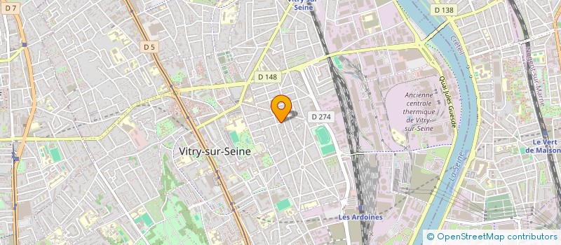 localisation de l'entreprise SCI ARAGO  VITRY-SUR-SEINE