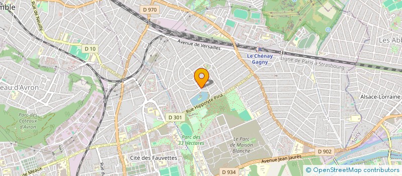 localisation de l'entreprise SCI ARAGO à GAGNY