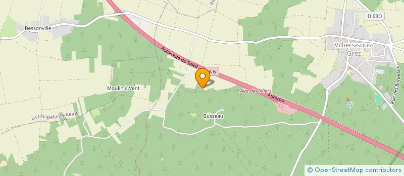 localisation de l'entreprise SCI ARAGO  VILLIERS-SOUS-GREZ