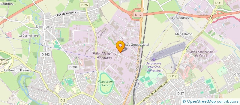 localisation de l'entreprise SCI ARAGO CARNOT à ALENCON