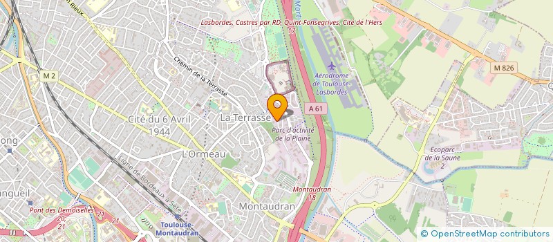 localisation de l'entreprise SCI ARAGO XVI à TOULOUSE