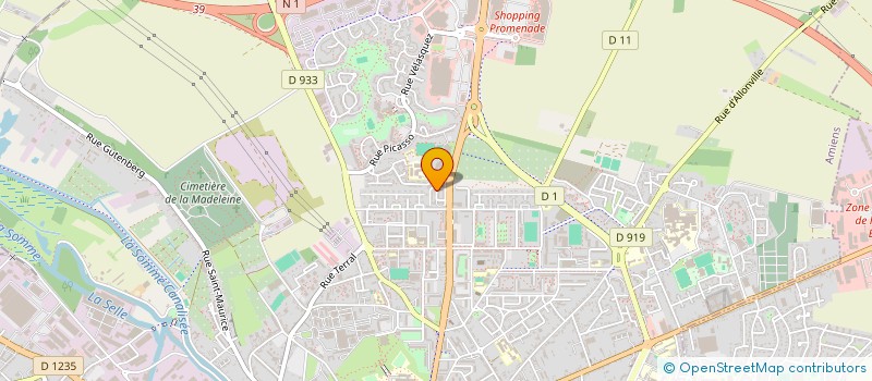 localisation de l'entreprise SCI ARAGONE 2B  AMIENS