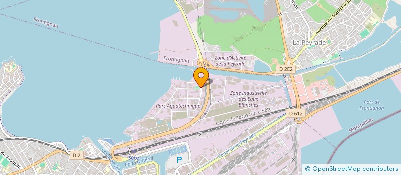 localisation de l'entreprise SCI ARALE  SETE