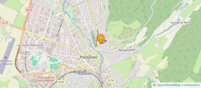 localisation de l'entreprise SCI ARAMAT  PONTARLIER